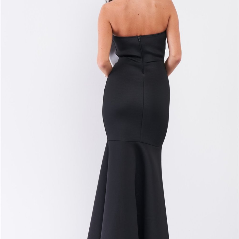 Asymmetrical mermaid Strapless Maxi dress Luxury - Picture 12 of 12